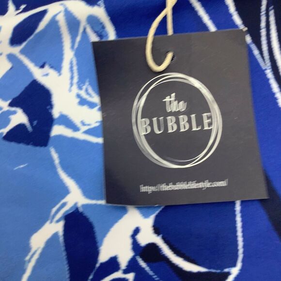 The Bubble Womens Emily Tank Top‎ Blue Floral Size Medium NWT - Picture 5 of 9